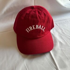 NEW Fireball Whisky Red Baseball Cap Embroidered Dad Hat Adjustable Strapback